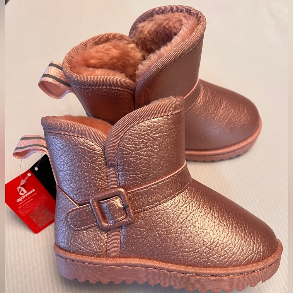 Apawwa girls pink boots